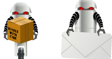Roboter Postbote